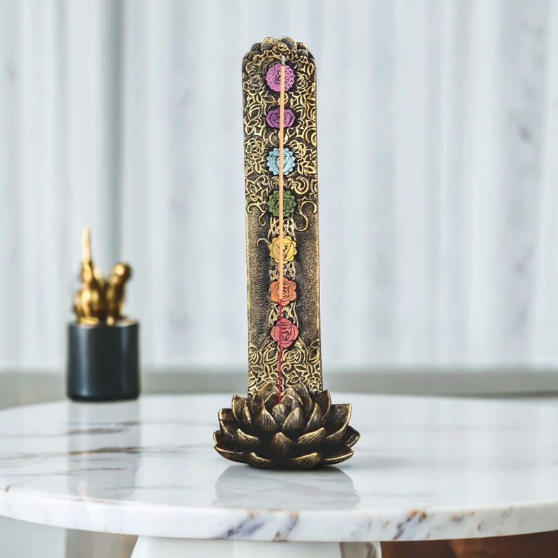 Brûleur d'encens H 10,75 po Lotus