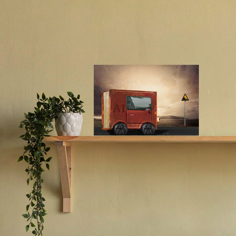 Reproduction d'art mural Ai Road Ahead, H 16 po x l 24 po