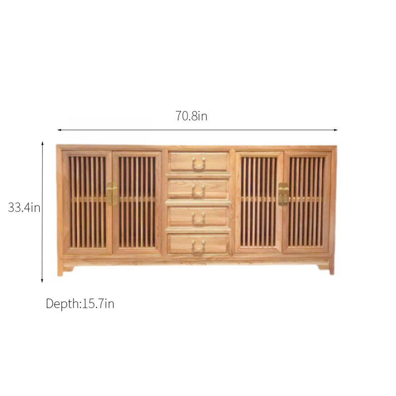 Buffet décoratif Elm, Brun orangé