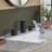 Waterfall Widespread Bathroom Faucet with Drain Assembly-95110731