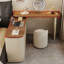 Coiffeuse avec miroir lumineux, 6 tiroirs, 1 chaise