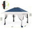 12x12ft Pop Up Gazebo with Mosquito Netting – Waterproof UV50+ Ventilated Roof, Wheeled Bag & Sandbags for Garden, Patio, Backyard Parties-129414966