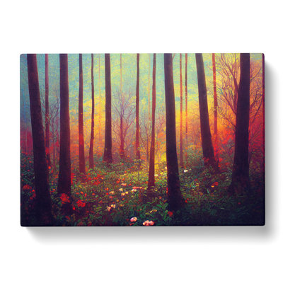 Irresistible Summer Forest - Wrapped Canvas