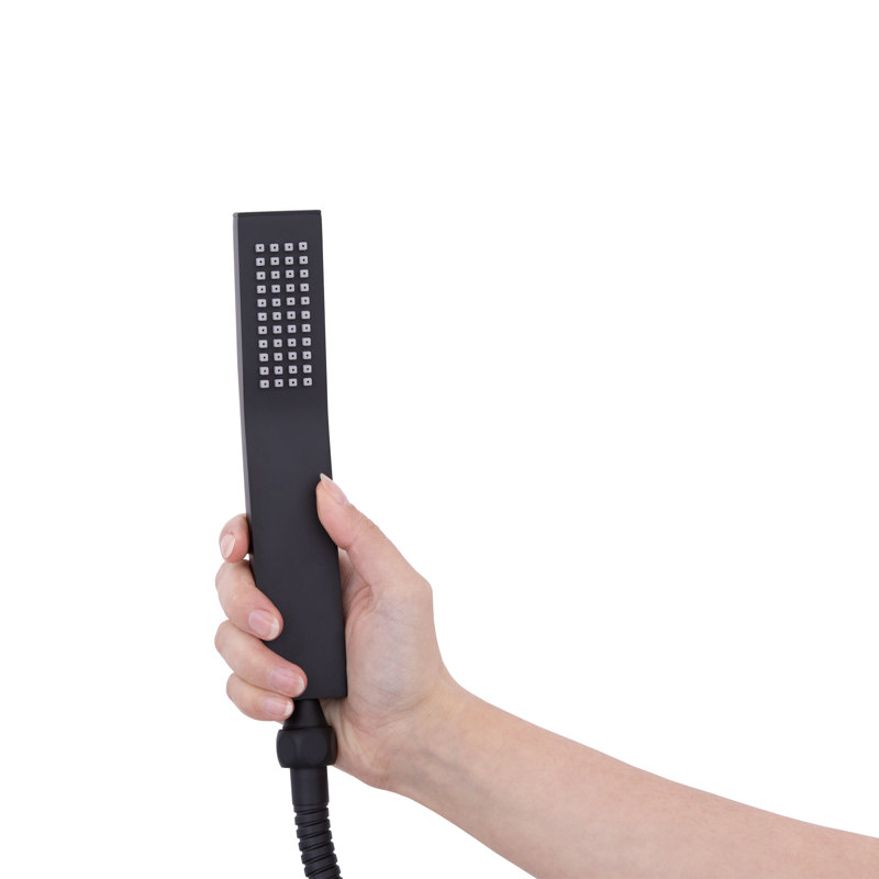 Complete Shower System with Rough-in Valve, Matte Black
