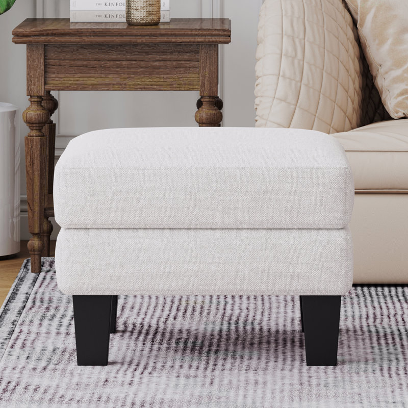 Repose-pieds en tissu, Beige