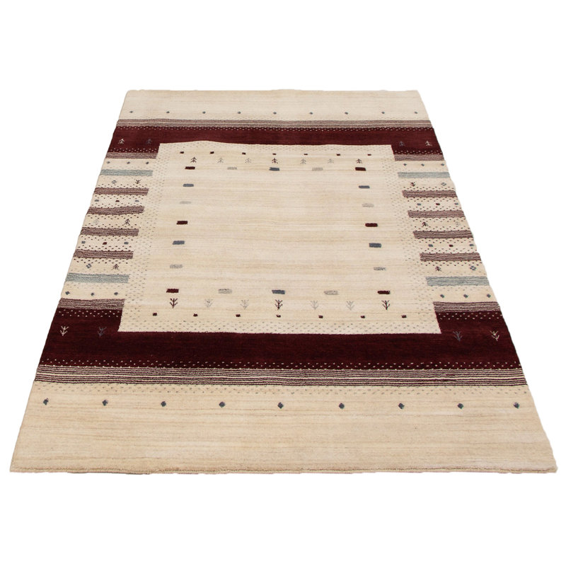 Tapis noir / brun Gabilan Southwestern, Rectangle 4 pi x 6 pi