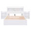 Lit plateforme avec rangement et tablettes coulissantes, gigogne et tiroirs-1453518172