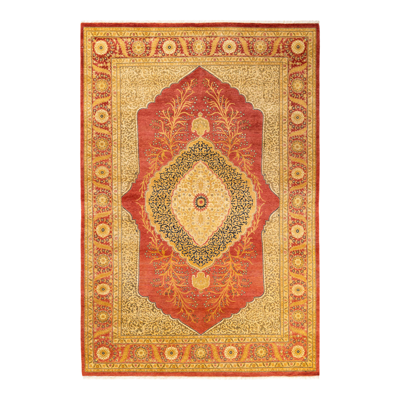 Classic One-of-a-Kind 6' 4" x 8' 10" Hand Knotted Area Rug