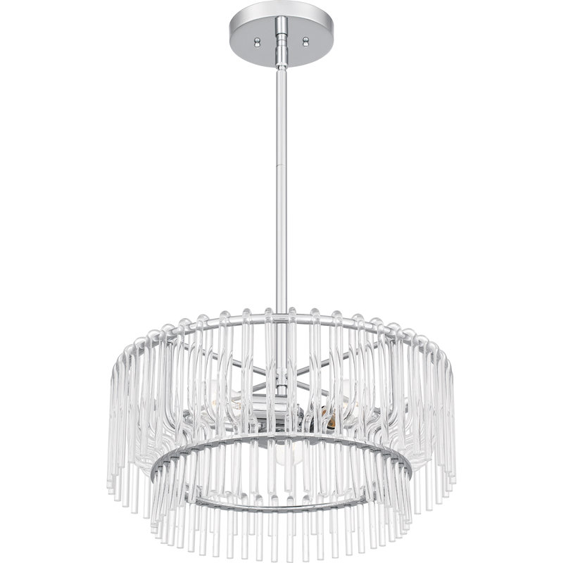 Dantwan 3-Light Polished Chrome Pendant Light