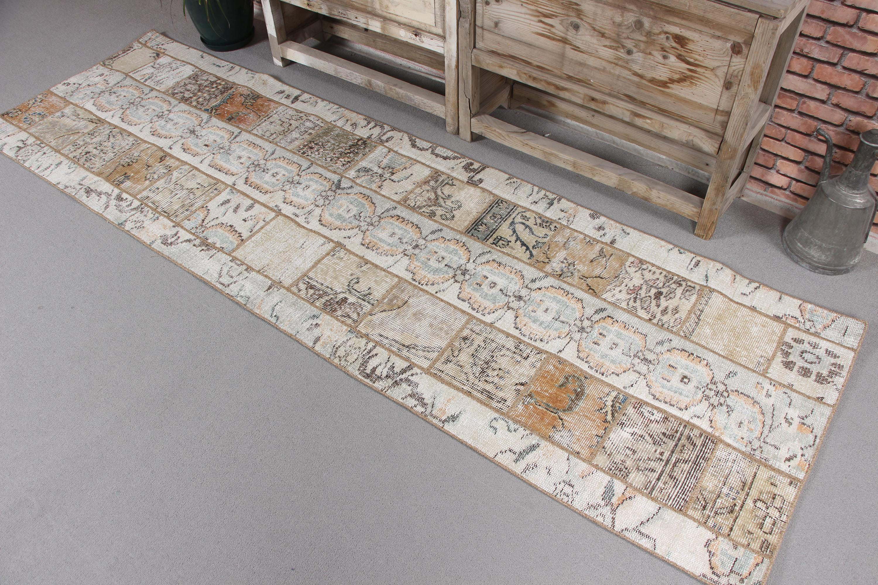 Bungalow Rose Vintage Turkish Patchwork Runner Rug in Beige and Design ...