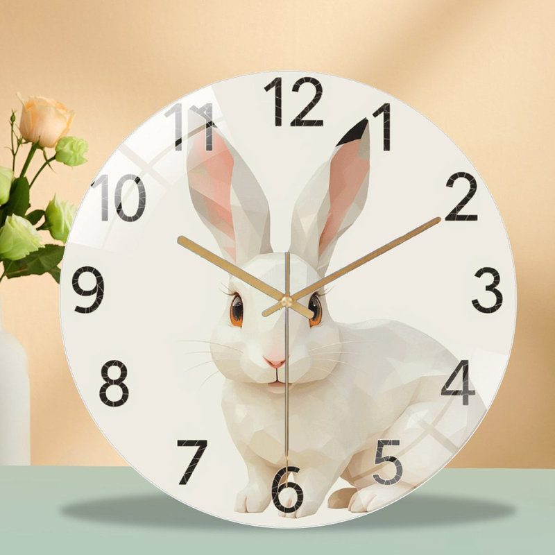 Horloge murale blanche 12 po