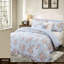 Checkered and Floral Comforter Set