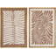 Abstrait botanique ", feuilles brunes délavées, œuvres d'art murales rétro bohème classique, impression sur toile encadrée giclée 2 pièces" 16 x 24 x 2 pièces, 24 x 36 x 2 pièces-119463636-92285601-92285603