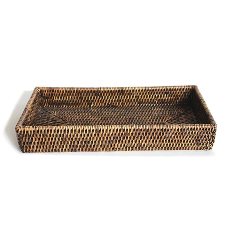 Bathroom Tray, Antique Brown