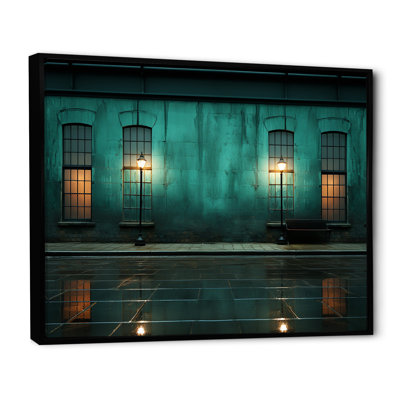 Turquoise Twilight Industrial II sur toile