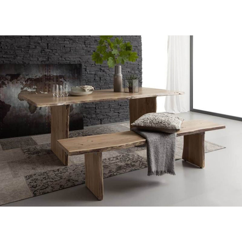 Solid Wood Bench, H45 x W38 x D160cm