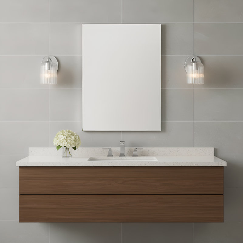 Petite applique Eisele de Génération Lighting , Une lumière, H 8,375 po x l 5 po x P 6 po, Chrome chrome
