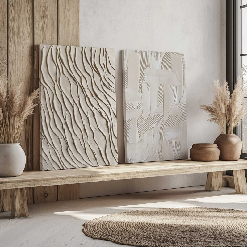 Wave Formations Duo I, ensemble de 2 impressions sur toile, H 30 po x l 40 po x P 1,25 po, Toile tendue, Ne s’applique pas