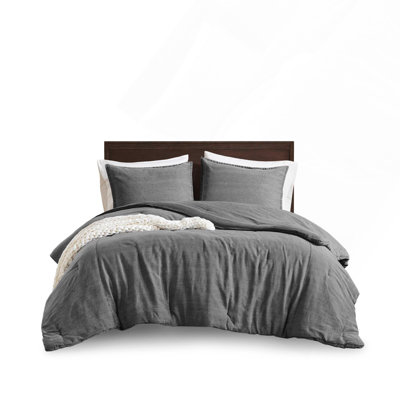 2 Pieces Twin/Twin XL Twill Washed Comforter Set, Soft And Cozy For All-Season Use, Easy Care And Hypoallergenic