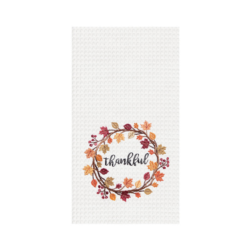 Serviette de cuisine Thankful Wreath