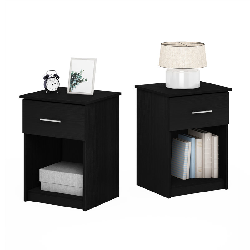 45.01cm W Manufactured Wood Bedside Table