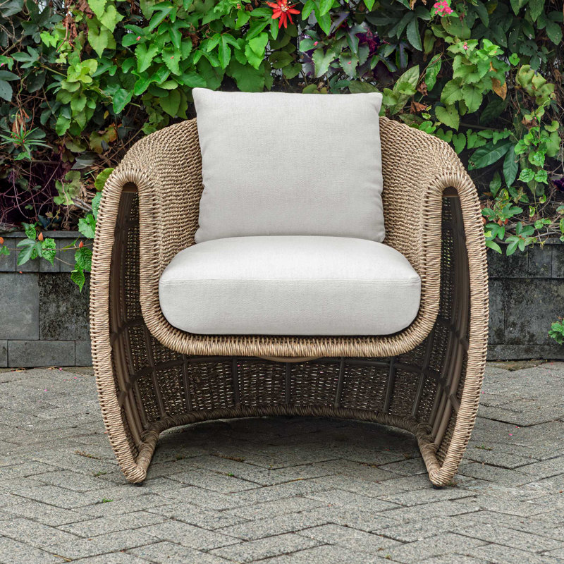 Uttermost Tropic Golden Flax Outdoor Lounge Chair
