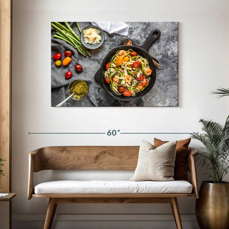 Yarlin Seafood Spaghetti, 30" H x 45" W