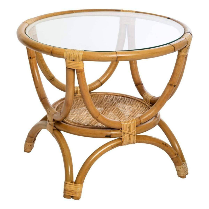 Adeboye Round Wicker Outdoor Chat Table , 59cm cm W 59cm cm D