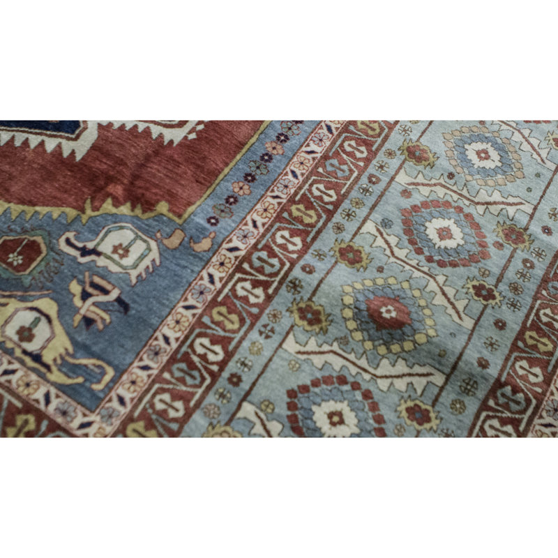 Bakshahesh Hand Woven Wool Oriental Area Rug, Rectangle 9'2" x 12'