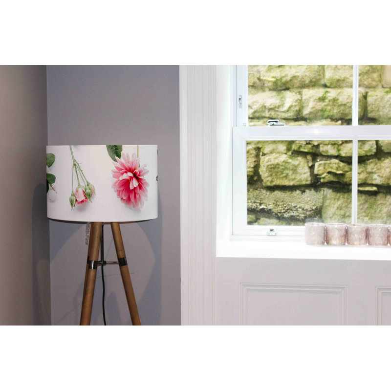 Cotton Drum Lamp Shade ( Uno ), 22cm H x 25cm W x 25cm D
