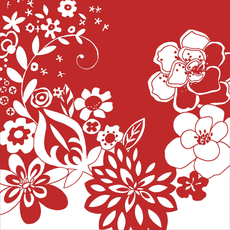 Vibrant Tokyo Garden VI by Chariklia Zarris - Wrapped Canvas Print, 76cm H x 76cm W x 3.8cm D