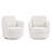 Hasbrouck 32.28'' Wide Upholstered Swivel Accent Chair Armchair-92188144