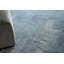 Papyrus Blue Wool/Bamboo Silk handloomed Area Rug-1635490939