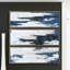 "Blue Shadows", art mural sur toile métallique texturé par Martin Edwards