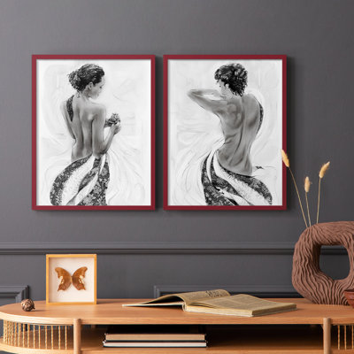 Solitude Sketch I-Premium Framed Print -Ready to Hang - No Nails Required - No Nails Required