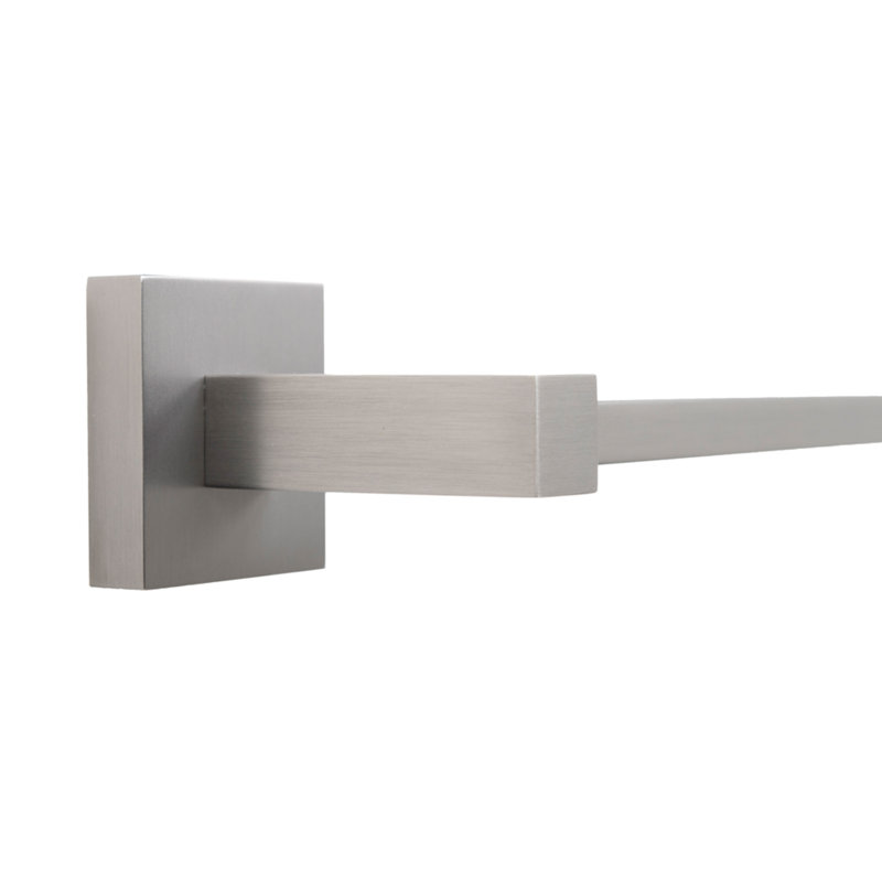 Capri 4 Piece Wall Mounted Brass Bathroom Hardware Set with 24" Towel Bar, Gun Metal Gray