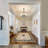 6-light  Dimmable Sputnik Modern Linear Chandelier