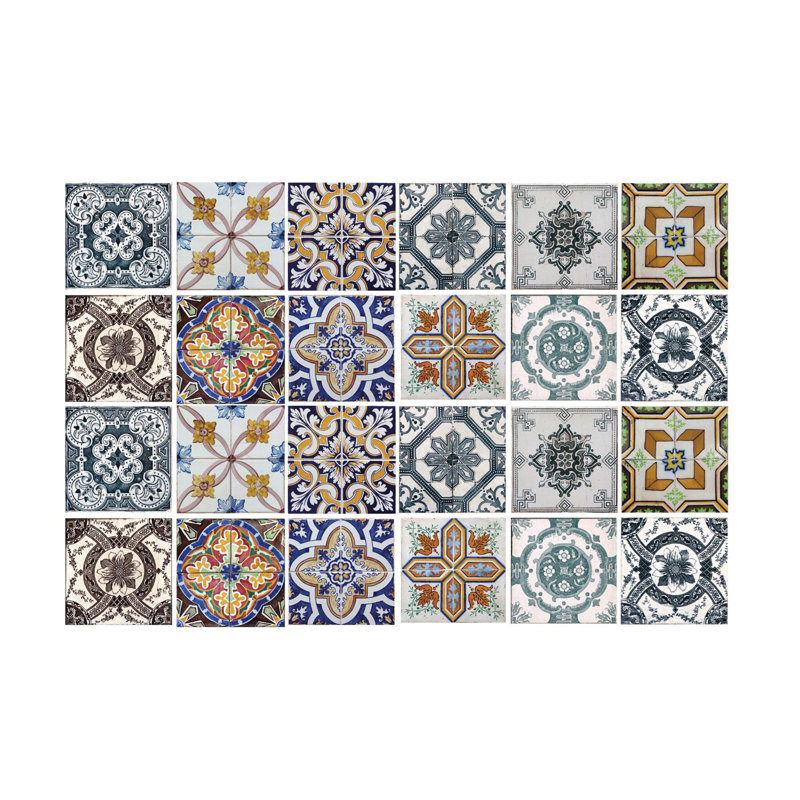 Carreau de terrain pelez et collez en PVC 6 po x 6 po