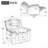 360° Swivel Rocking Home Theater Recliner - Manual, Wide Armrest, Living Room/Bedroom-1546509443