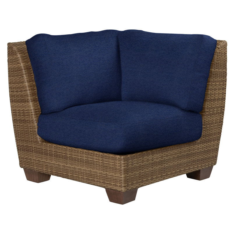 Chaise de patio avec coussins Saddleback, Moka, Sésame