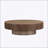 Handcrafted Ellipse Coffee Table, 43.7 Inch, Sturdy Pedestal Base, MDF for Living Room Elegance-527972816