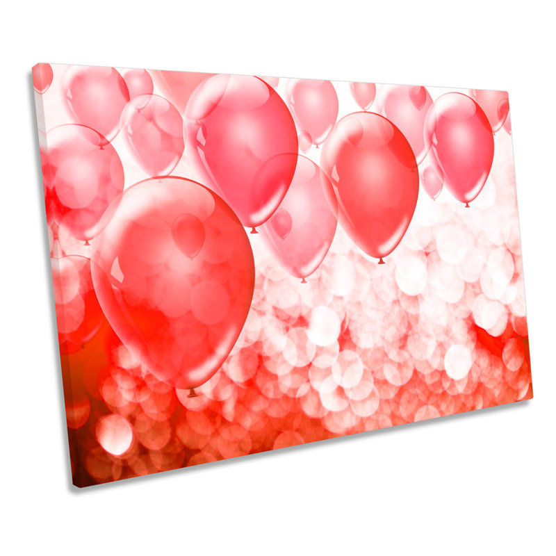 Balloons Modern - Wrapped Canvas Print, 50.8cm H x 76.2cm W x 2cm D