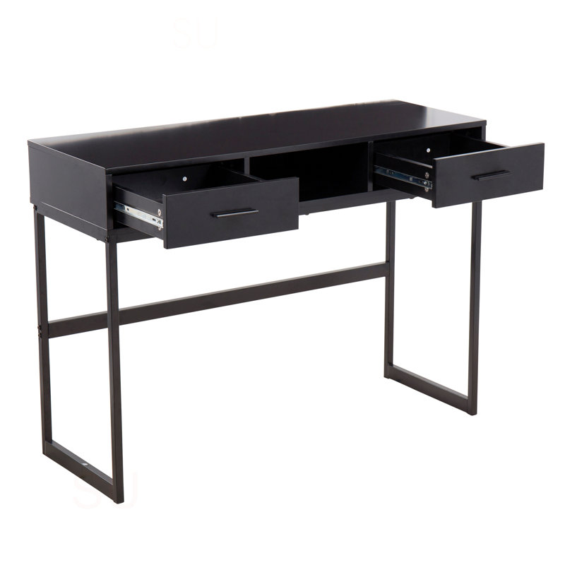 Console Franklin en métal et bois par Lumisource, Noir