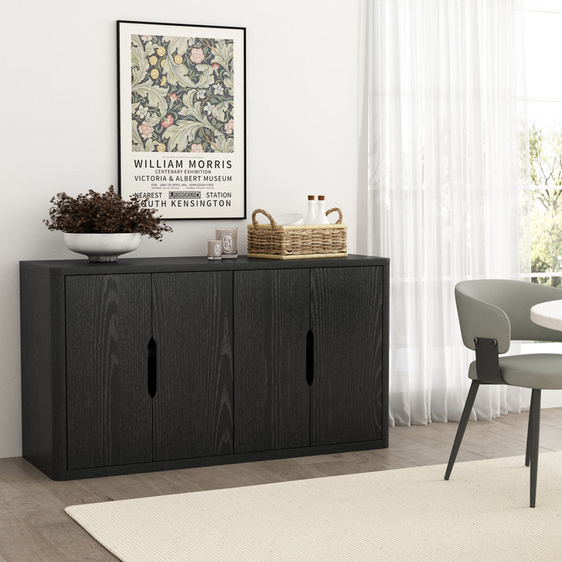 Buffet noir 60 "Rivington, Noir