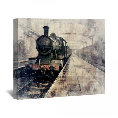 Train Station Canvas Wrap - Transport Wall Decor