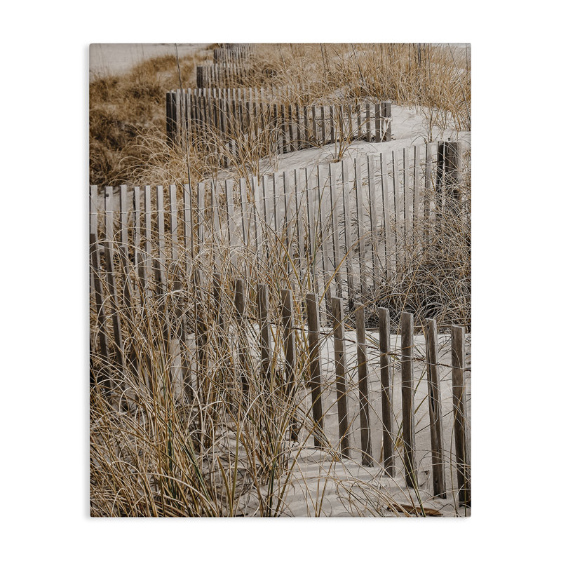 Art mural sur toile Sn Sning Beach Fence par LSR Design Studio bp-500_CN, H 20 po x l 16 po