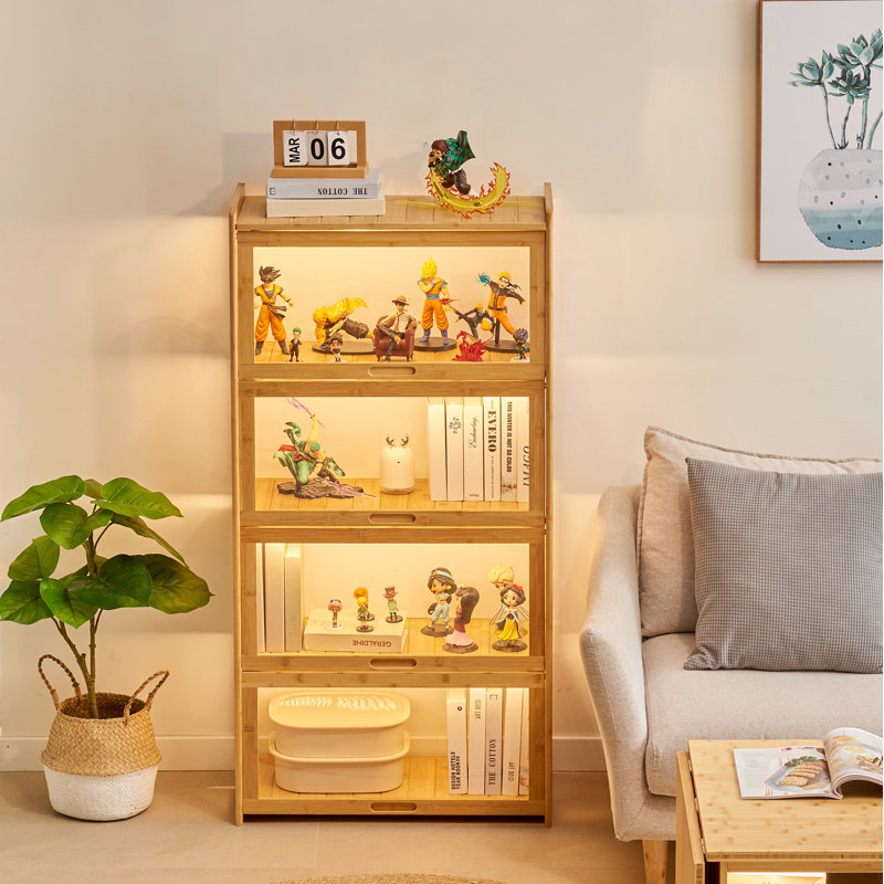 Bibliothèque de rangement Karklyte Curio Cabinet