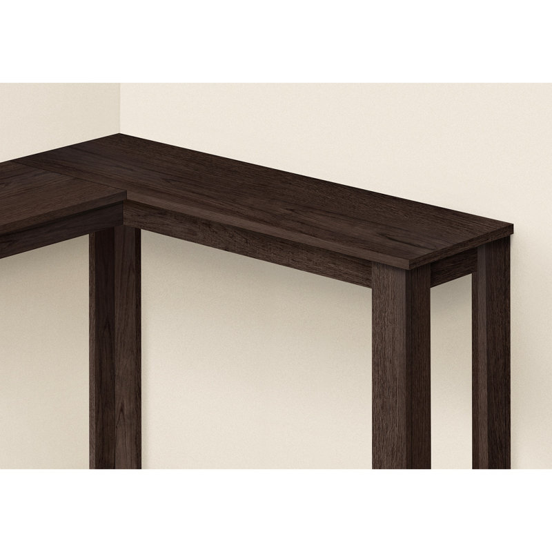 Console d'appoint étroite, entrée ou coin, stratifié brun, style contemporain moderne pour le salon, la chambre à coucher | Idée de cadeau