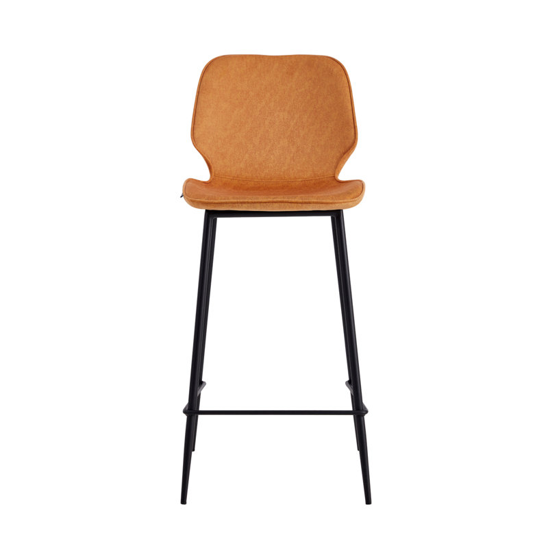 Illings Upholstered Counter Stool, Yellow