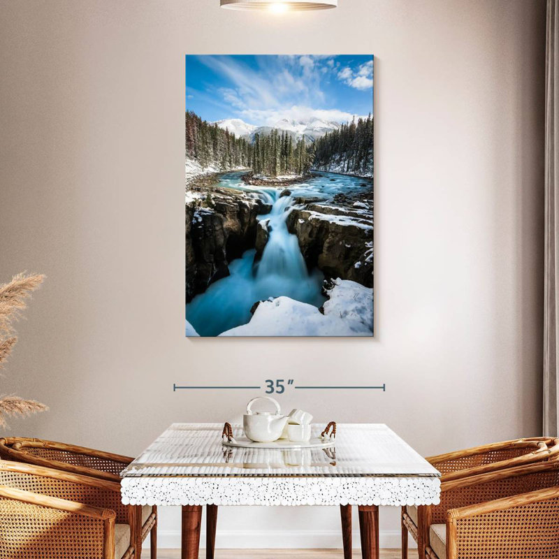 Alvord Frosty Waterfall, H 48 po x l 32 po